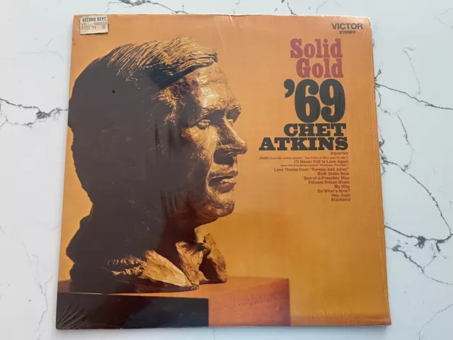 Chet Atkins- Solid Gold '69 1969 LSP-4244 Vinyl 12'' Vintage Shrink