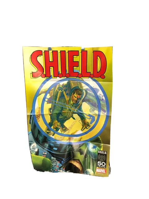 SHIELD 50 YEARS Marvel 2015 Comic Store 24x36 Folded Promo Poster