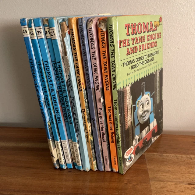 THOMAS THE TANK Engine & Friends x 11 Vintage Hardcover Books Buzz ...