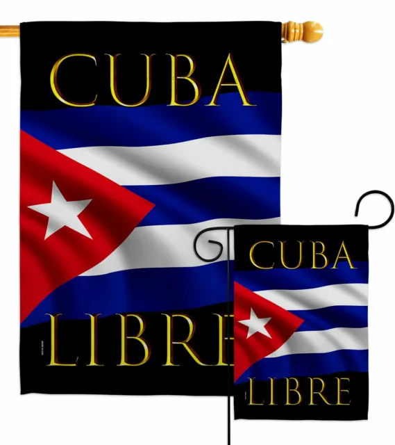 Cuba Libre Garden Flag Cause Support Decorative Small Gift Yard House Banner