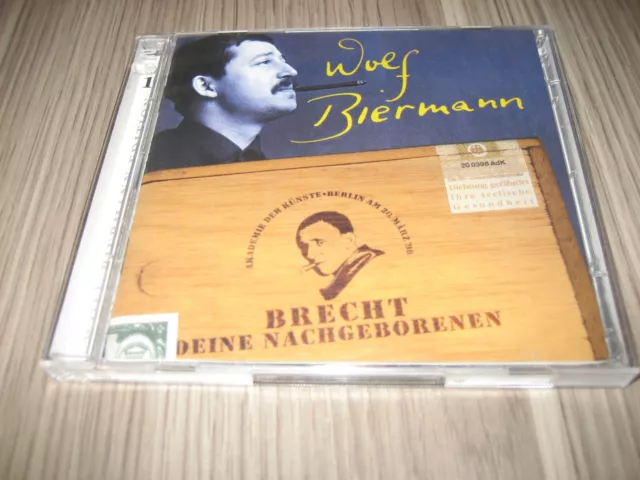 (X3) CD Wolf Biermann Edition Vol. 19 Brecht Deine Nachgeborenen 2 CD