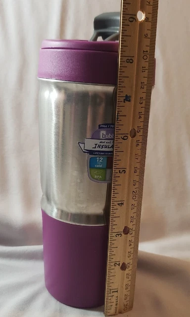 NEW Bubba 24 oz Purple Travel Coffee Tumbler Thermal Dual Wall Insulated
