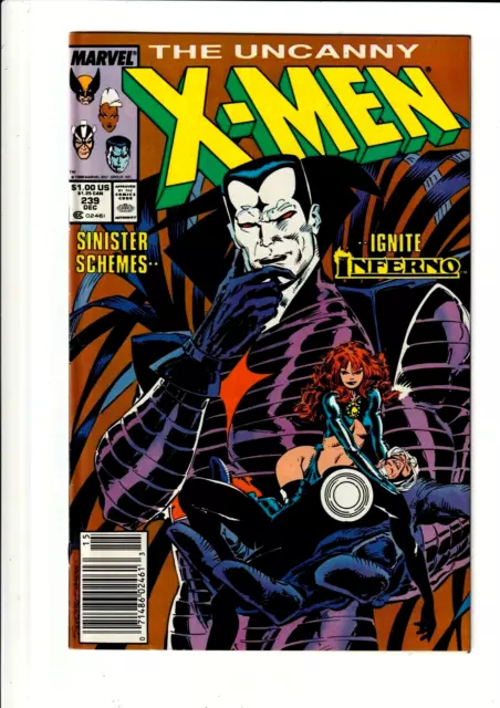 X-Men #239 NM- (Marvel, 1988) RARE Newsstand Edition - 1st Mr. Sinister Cover
