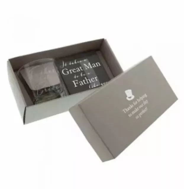 Whisky Glass coaster set Best Man Father of the Bride/Groom Usher Wedding Gift 2