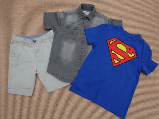 Boy's Clothing Bundle Age 6 years Shorts T Shirt Shirt Next Tu Superman