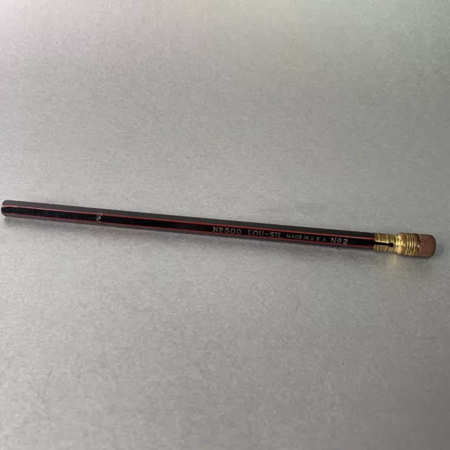 NO. 500 LOU-SIL USA No. 2 Vintage Removable Ferrule Providence Pencil Co??