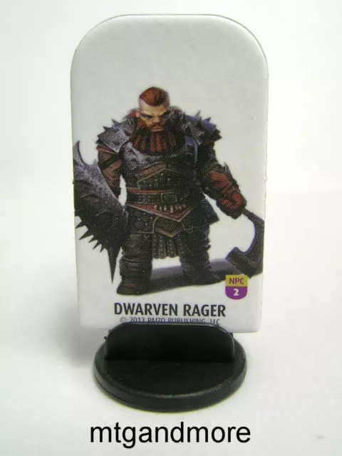 Pathfinder Battles Pawns/Tokens - #002 Dwarven Rager Barbarian - NPC Codex