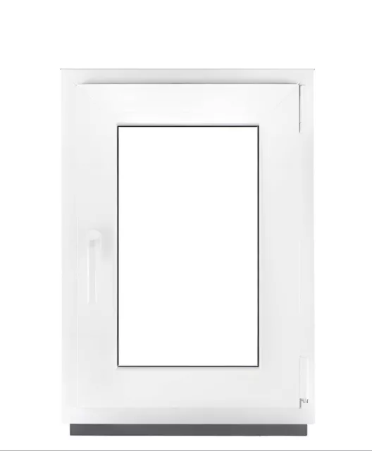 Ventana de PVC con Doble Acristalamiento Practicable Oscilobatiente Blanco