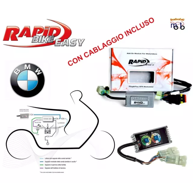 Centralina Moto Rapid Bike Easy Con Cablaggio Bmw K 1300 R Anno 2009