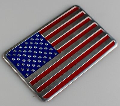 3D METAL American Flag Sticker Decal Emblem Bumper Sticker For Auto, Truck, Car 3
