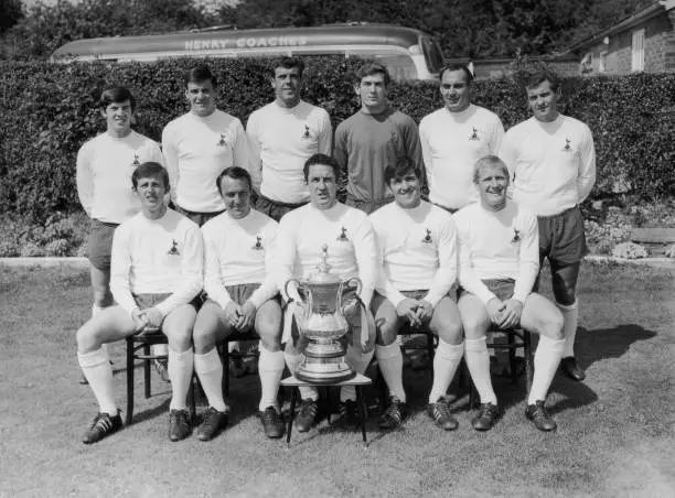 Tottenham Hotspur's Winning Team 1967 Old Photo