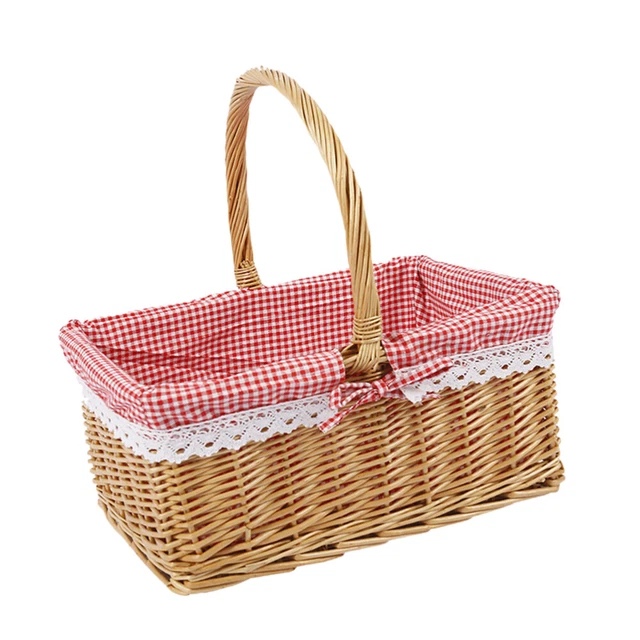 Cesto portaoggetti cesto per fiori vuoto cesto regalo bambino bambino rattan cesto per frutta