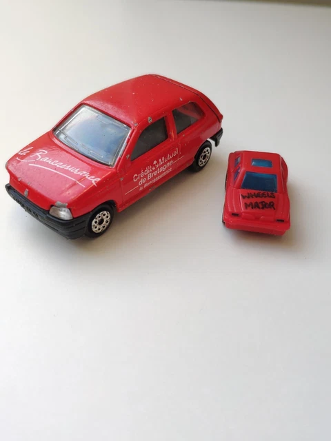 Ancienne Voiture Miniature Renault Clio Majopub UAP Par Majorette - Occasion