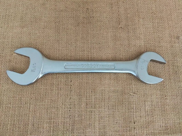 Gordon Tools Sheffield 11/16"  X 3/4" whitworth open end spanner mechanics tool