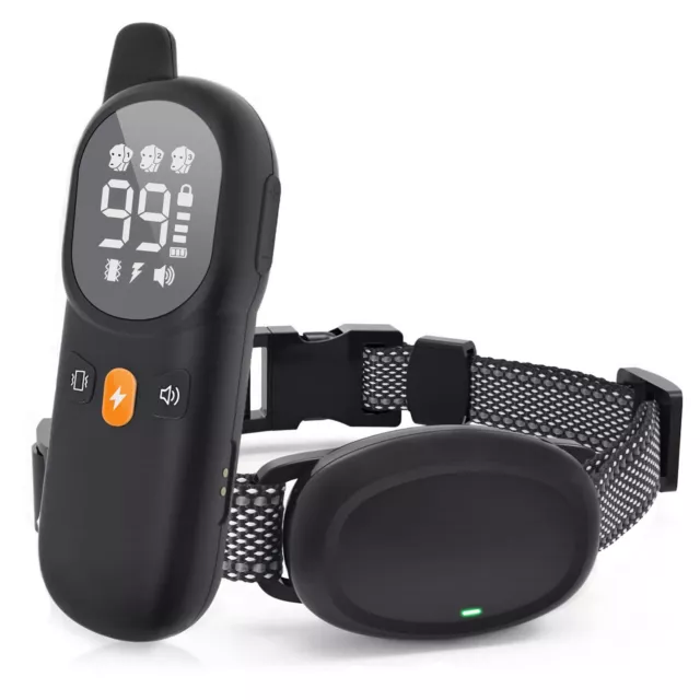 2600FT Dog Training Collar With Remote Rechargeable Waterproof Shock Collar