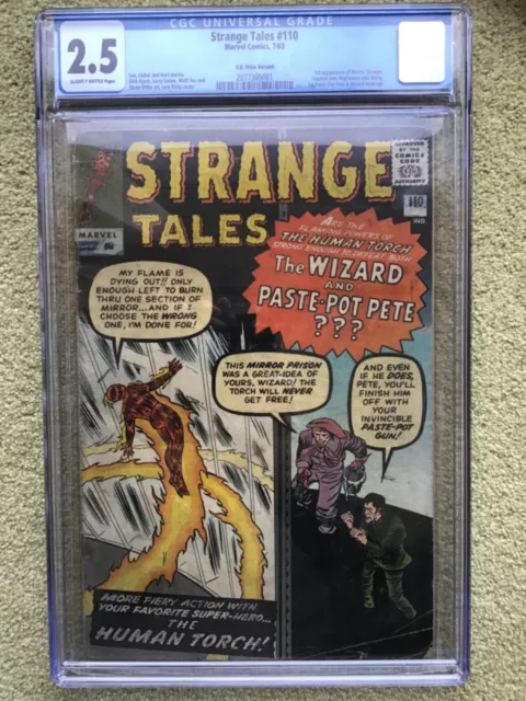 Strange Tales #110 Marvel Comic Silver Age CGC 2.5