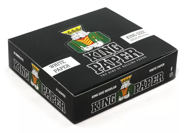 1 box - aLeda KING PAPER Regular King Size 44mm x 20 booklets - total 660 papers