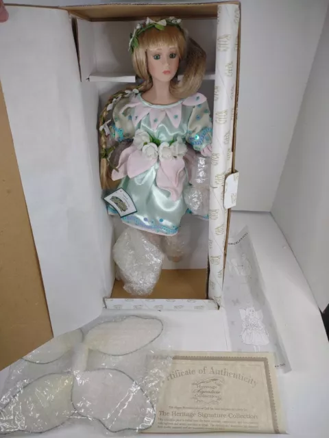 Heritage Signature Collection Doll Fairy # 12362 18" NRFB Porcelain w/ COA