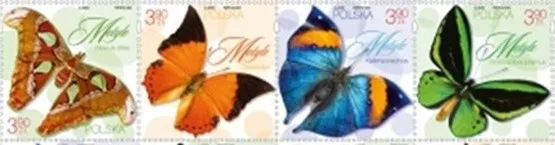 Poland 2024.Butterflies of Asia, America and Australia. Fauna. II Type. MNH