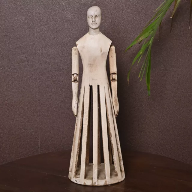 Wooden French figurine decorative Hand Craved Santos Cage Doll Statue Sculpture