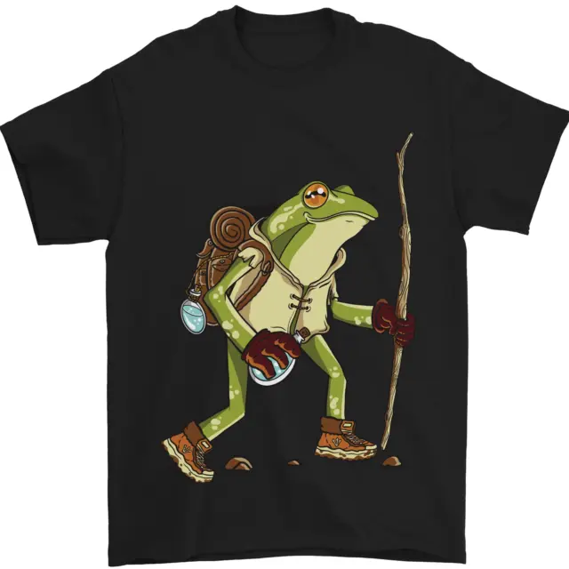 Trekking Hiking Rambling Frog Toad Funny Mens T-Shirt 100% Cotton