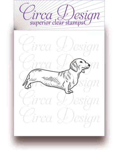 Clear Unmounted Dachshund Dog Rubber Stamp For Craft Projects CR IM 11