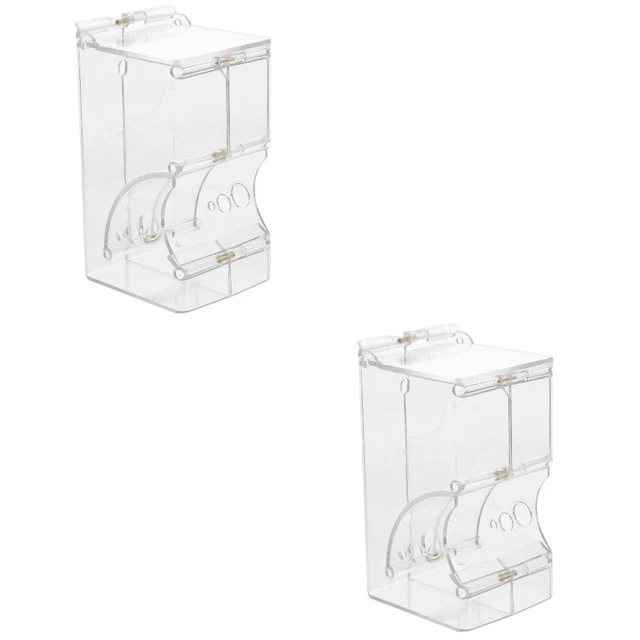2pcs animal de compagnie en acrylique Bunny Automatic Water Bowl Household Rat