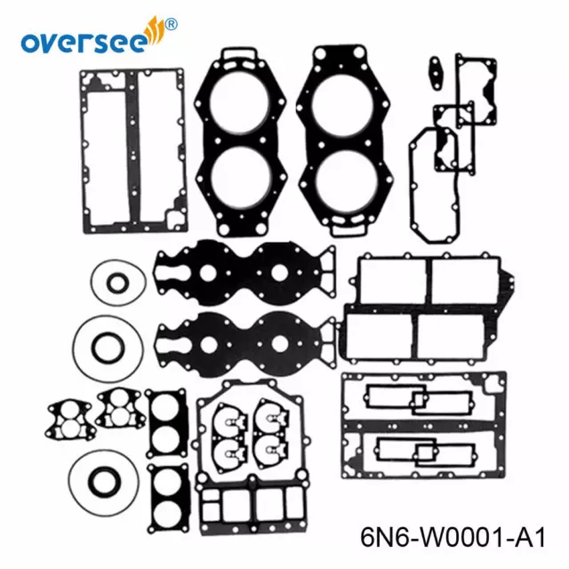 6N6-W0001-A1 Outboard Power Head Gasket Kit For Yamaha Outboard Part 115HP 130HP