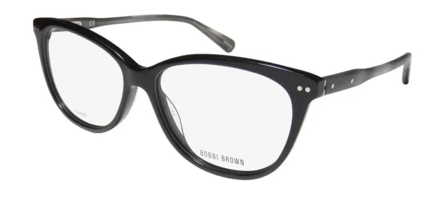 New Bobbi Brown The Michelle Eyewear Womens Black Plastic Full-Rim 807 53-14-140