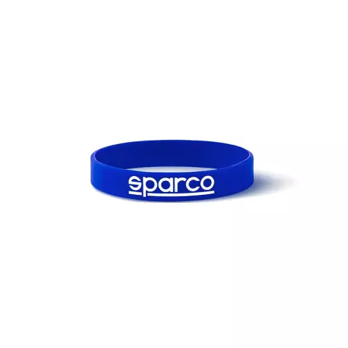 Sparco Bracelet Silicone Bleu Épaisseur 12 MM avec Logo Sparco Taille Unique