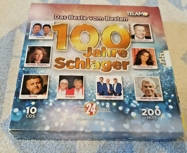 Das Beste vom Besten 100 Jahre Schlager Telamo (10 CD´s Fantasy,Andrea Jürgens..