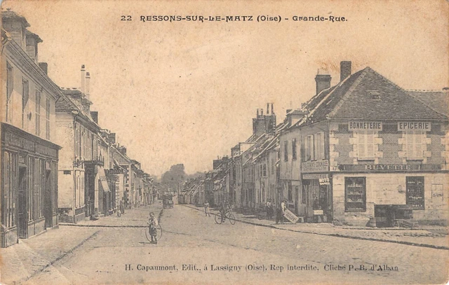CPA Dept 60 Oise - Ressons sur le Matz Grande rue