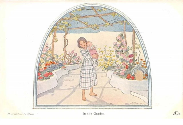 Illustrateur - n°61579 - H. Willebeek Le Mair - Little People - In the Garden