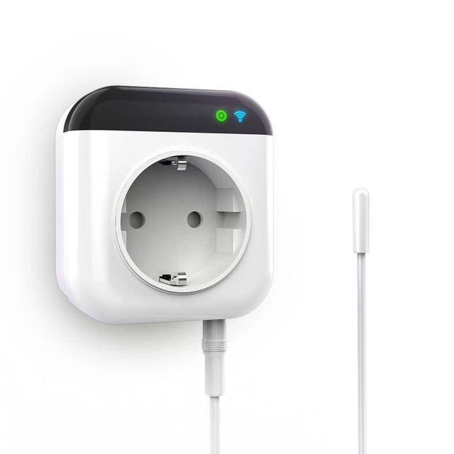 Termostato Digitale Programmable Per Riscaldamento - Facile Installazione A 2 Fili, Con Batterie