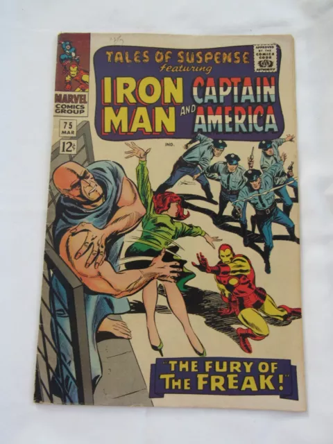 MARVEL COMICS -TALES OF SUSPENSE -IRON MAN and CAPTAIN AMERICA- NO 75 - 1966