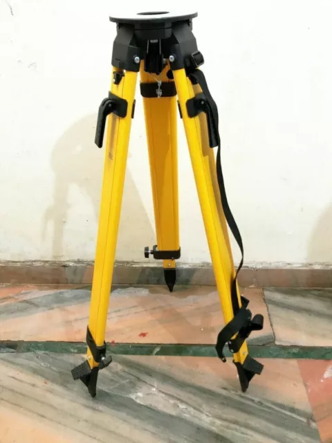 Tripod Heavy Duty Flat Head  Survey Tripod Stand for Total Station Auto Level