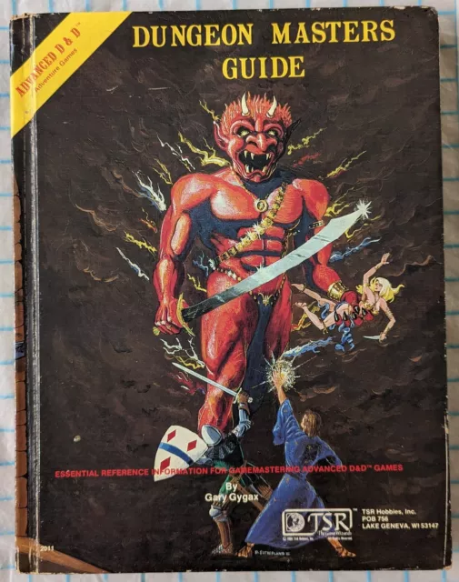 Advanced Dungeons & Dragons Dungeon Masters Guide 1st Edition 5th Printing 1979