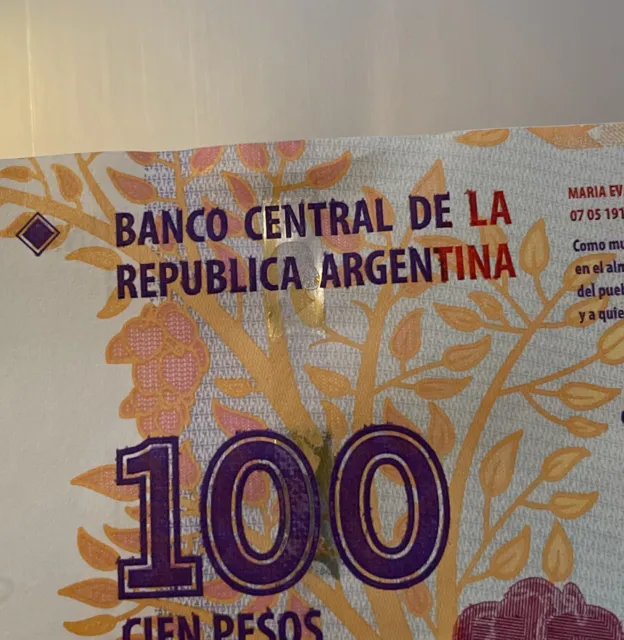 ARGENTINIEN 100 Pesos, ERSATZ Banknote, 2014, P-358r, Eva Peron Evita, UNC 3