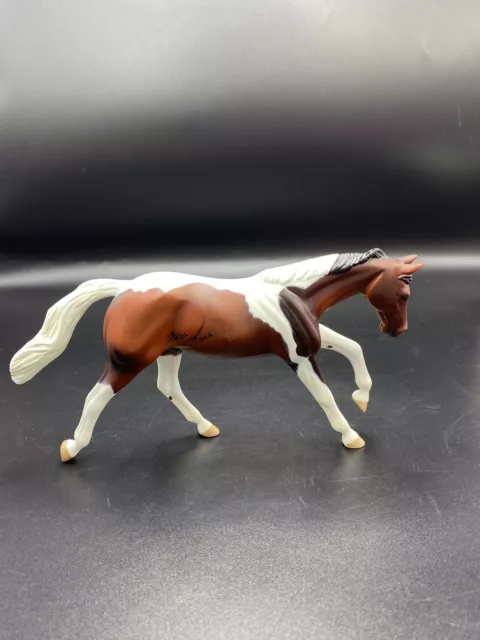 Retired Peter Stone Breyer Pebbles Pinto Tobiano Stock Horse 2001 Signed
