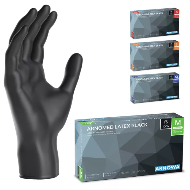 100-1000 ARNOMED Latexhandschuhe Medizinische Handschuhe Einmalhandschuhe XS-XL