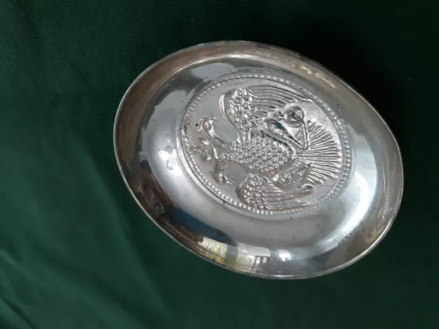 VINTAGE RUSSIAN DOUBLE Eagle Jewelry/Change Dish Silver 831 $18.62 ...