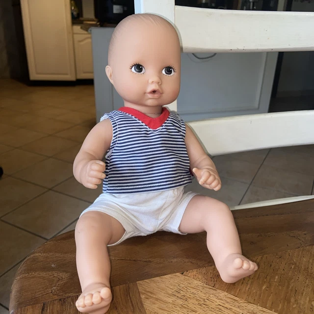 GRAND BAIGNEUR poupon bébé en CELLULOÏD de 50 cm. vêtements de bébé anciens EUR 69,00 - FR