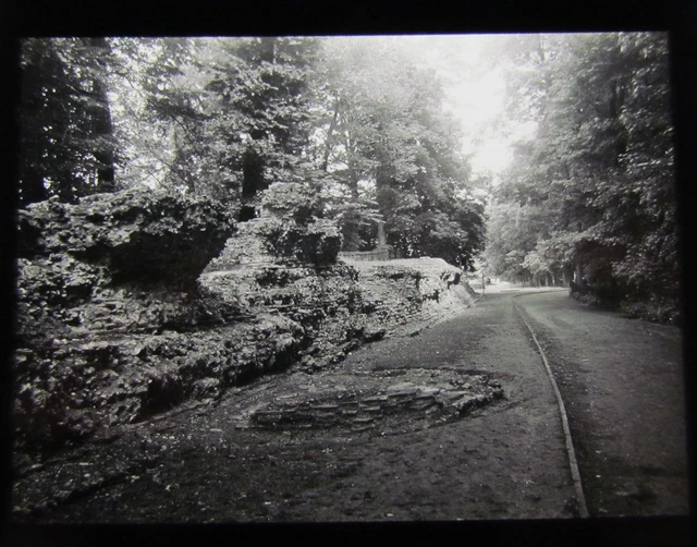 Glass Magic Lantern Slide VERULAMIUM ST ALBANS NO4 C1956 ROMAN ARCHAEOLOGY DIG