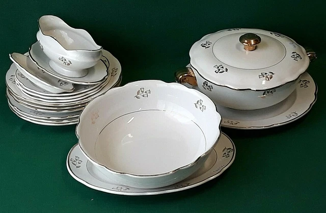 SERVIZIO PIATTI CERAMICA Extra Forte Angelo Freda Capodimonte 16 Pezzi ...