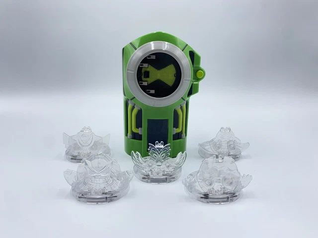 BEN 10 DISC ALIEN ULTIMATRIX Watch 2B W Band 5 Discs Bandai 2010 