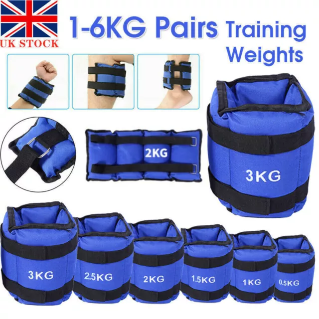 Ankle Wrist Leg Weights Straps Running Exercise Fitness Gym Strength Training