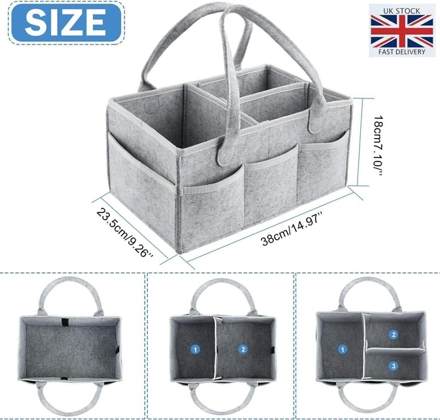 Baby Nappy Organizer  Diaper Caddy Nursery Storage