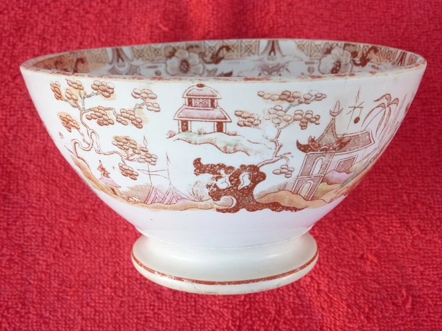 ANCIEN PETIT BOL CERAMIQUE CHINE ASIE DECOR AU COQ & CALLIGRAPHIE