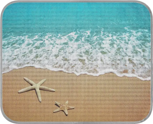 Sea Beach Starfish 22X22.7 Inch Folding Pet Ice Silk Cooling Mat Comfy Rectangul