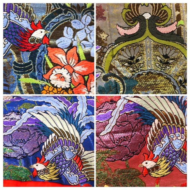 Japanese Kimono Uchikake Luxurious Wedding Pure Silk Phoenix Gold Silver japan 9